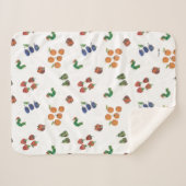Eric Carle | Caterpillar en fruitpatroon Sherpa Deken (Voorkant (horizontaal))