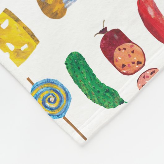 Eric Carle | Caterpillar en voedselpatroon Fleece Deken (Hoek)