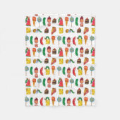 Eric Carle | Caterpillar en voedselpatroon Fleece Deken (Voorkant)
