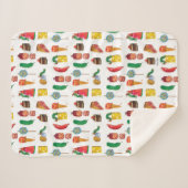 Eric Carle | Caterpillar en voedselpatroon Sherpa Deken (Voorkant (horizontaal))