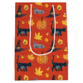 Eric Carle | Caterpillar Halloween Patroon Medium Cadeauzakje (Achterkant)
