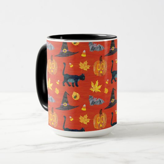 Eric Carle | Caterpillar Halloween Patroon Mok (Voorkant links)