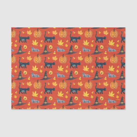 Eric Carle | Caterpillar Halloween Patroon Tissuepapier (Voorkant)