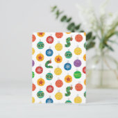 Eric Carle | Caterpillar kerstpatroon Briefkaart (Staand voorkant)