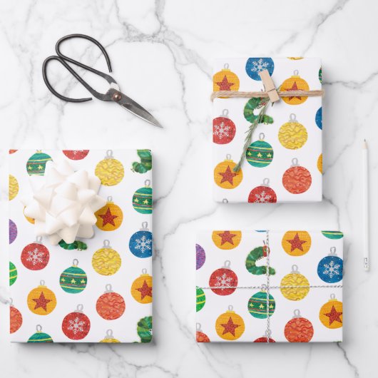 Eric Carle | Caterpillar kerstpatroon Inpakpapier Vel (Voorkant)