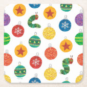Eric Carle | Caterpillar kerstpatroon Kartonnen Onderzetters (Voorkant)