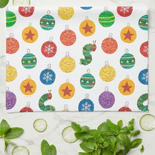 Eric Carle | Caterpillar kerstpatroon Theedoek (Gevouwen)