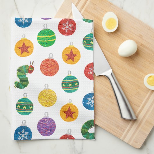 Eric Carle | Caterpillar kerstpatroon Theedoek (Quarter Fold)