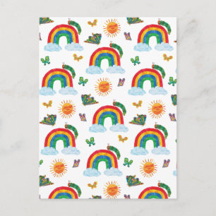 Eric Carle   Caterpillar naar Rainbow Butterfly Briefkaart