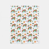 Eric Carle | Caterpillar naar Rainbow Butterfly Fleece Deken (Voorkant)