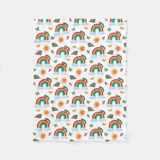 Eric Carle | Caterpillar naar Rainbow Butterfly Fleece Deken (Voorkant)