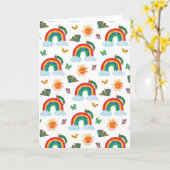 Eric Carle | Caterpillar naar Rainbow Butterfly Kaart (Gele Bloem)