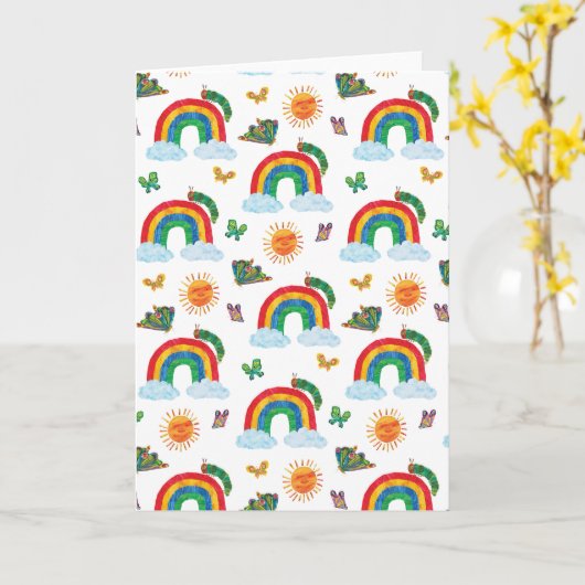 Eric Carle | Caterpillar naar Rainbow Butterfly Kaart (Gele Bloem)
