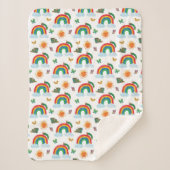 Eric Carle | Caterpillar naar Rainbow Butterfly Sherpa Deken (Voorkant)