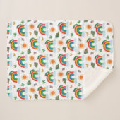 Eric Carle | Caterpillar naar Rainbow Butterfly Sherpa Deken (Voorkant (horizontaal))