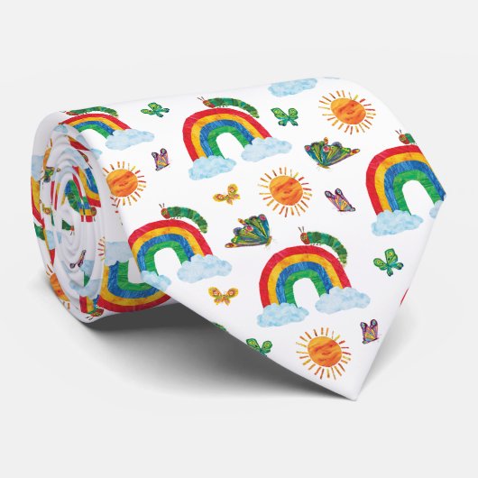 Eric Carle | Caterpillar naar Rainbow Butterfly Stropdas (Opgerold)
