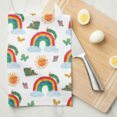 Eric Carle | Caterpillar naar Rainbow Butterfly Theedoek (Quarter Fold)