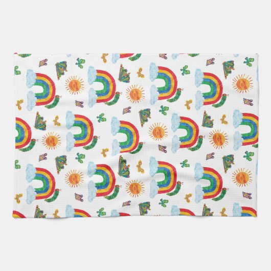 Eric Carle | Caterpillar naar Rainbow Butterfly Theedoek (Horizontaal)