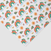 Eric Carle | Caterpillar naar Rainbow Butterfly Tissuepapier (Detail)