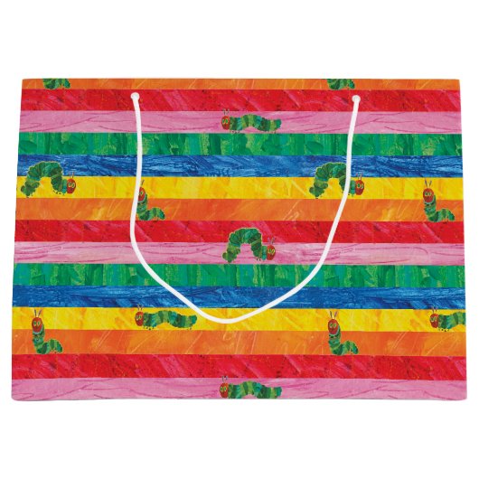 Eric Carle | Caterpillar regenboog streep patroon Groot Cadeauzakje (Voorkant)