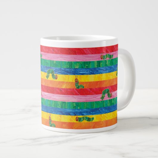 Eric Carle | Caterpillar regenboog streep patroon Grote Koffiekop (Voorkant rechts)