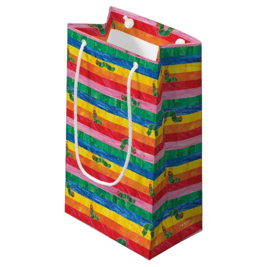 Eric Carle | Caterpillar regenboog streep patroon Klein Cadeauzakje (Voorkant Gekanteld)