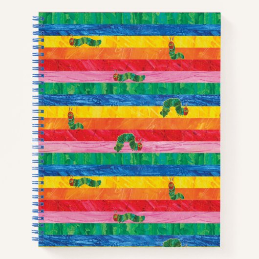 Eric Carle | Caterpillar regenboog streep patroon Notitieboek (Voorkant)