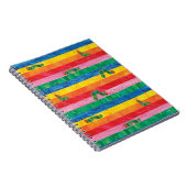 Eric Carle | Caterpillar regenboog streep patroon Notitieboek (Rechterzijde)