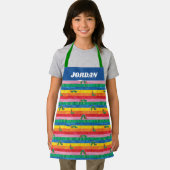 Eric Carle | Caterpillar regenboog streep patroon Schort (Insitu)