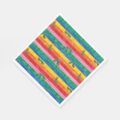 Eric Carle | Caterpillar regenboog streep patroon Servet (Hoek)