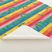 Eric Carle | Caterpillar regenboog streep patroon Sherpa Deken (3/4)