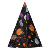 Eric Carle | Caterpillar zwart Halloween patroon Feesthoedjes (Achterkant)