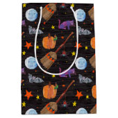 Eric Carle | Caterpillar zwart Halloween patroon Medium Cadeauzakje (Voorkant)