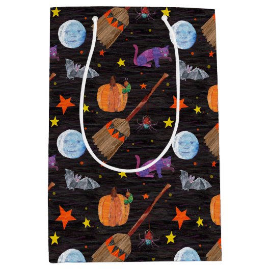 Eric Carle | Caterpillar zwart Halloween patroon Medium Cadeauzakje (Voorkant)