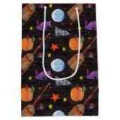 Eric Carle | Caterpillar zwart Halloween patroon Medium Cadeauzakje (Achterkant)