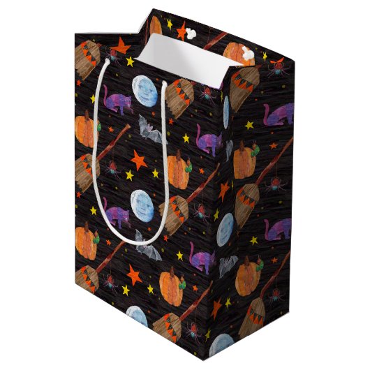 Eric Carle | Caterpillar zwart Halloween patroon Medium Cadeauzakje (Achterkant Gekanteld)