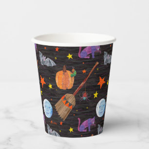Eric Carle Caterpillar zwart Halloween patroon Papieren Bekers