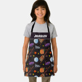 Eric Carle | Caterpillar zwart Halloween patroon Schort (Insitu)