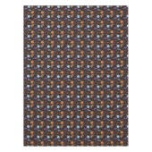 Eric Carle | Caterpillar zwart Halloween patroon Tafelkleed (Voorkant)