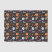 Eric Carle | Caterpillar zwart Halloween patroon Tissuepapier (Voorkant)