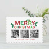 Eric Carle Christmas Caterpillar Feestdagenkaart (Staand voorkant)