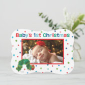 Eric Carle Christmas Caterpillar Feestdagenkaart (Staand voorkant)