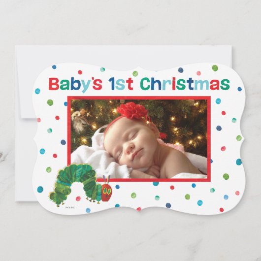 Eric Carle Christmas Caterpillar Feestdagenkaart (Voorkant)