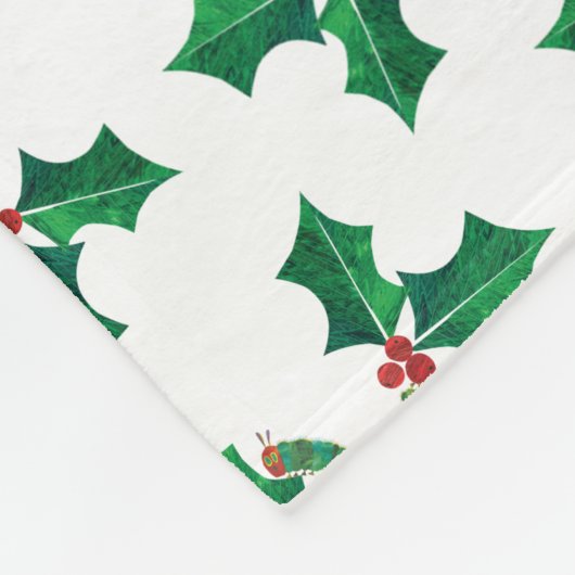 Eric Carle Christmas Caterpillar Fleece Deken (Hoek)