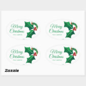 Eric Carle Christmas Caterpillar Ovale Sticker (Vel)