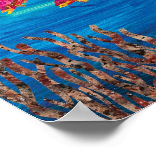 Eric Carle | Colorful Pond Scene Poster (Hoek)