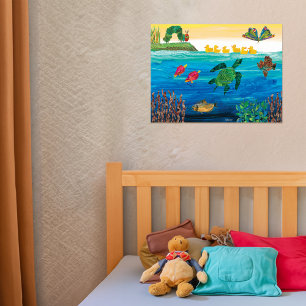 Eric Carle   Colorful Pond Scene Poster