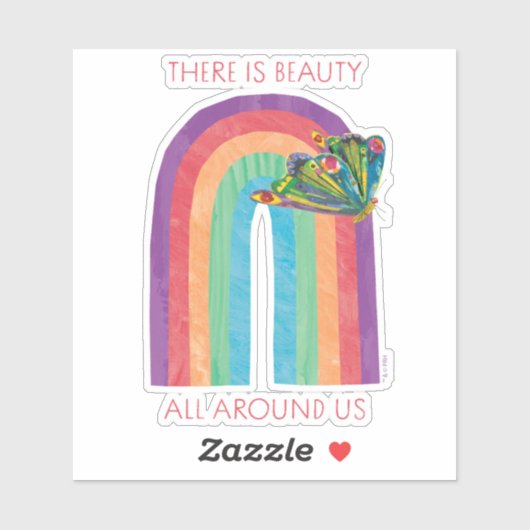 Eric Carle daar | Schoonheid is overal om ons heen Sticker (Vel)