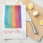 Eric Carle daar | Schoonheid is overal om ons heen Theedoek (Quarter Fold)