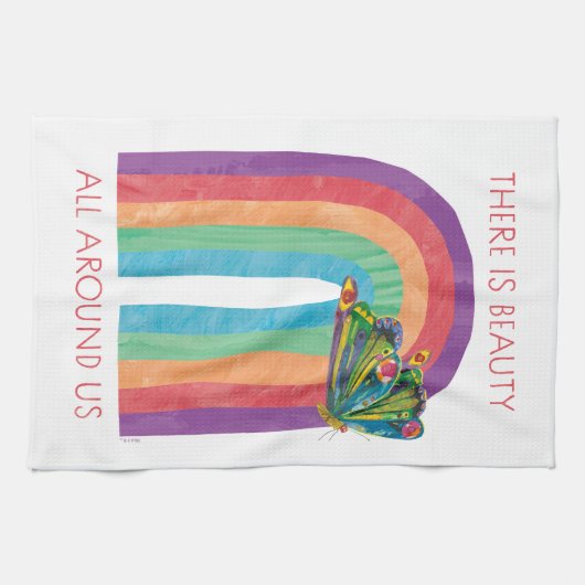 Eric Carle daar | Schoonheid is overal om ons heen Theedoek (Horizontaal)